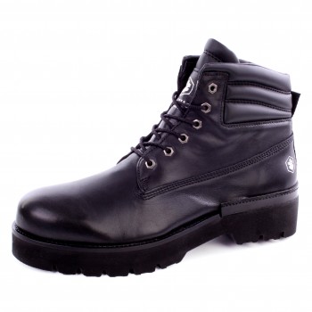 Фото Ботинки ANKLE BOOT WITH HOOKS (SM69901-001-CB001), Цвет - черный, Городские ботинки