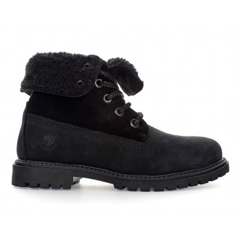 Фото Ботинки HIGH CUT ANKLE BOOT WITH FUR LINING (SW00101-022-CB001), Цвет - черный, Городские ботинки