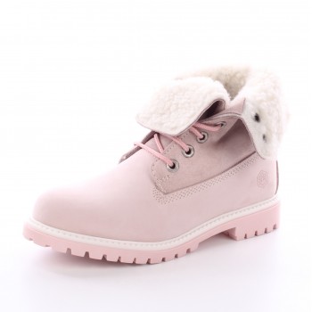 Фото Ботинки HIGH CUT ANKLE BOOT WITH FUR LINING (SW00101-022-CH001), Цвет - розовый, Городские ботинки