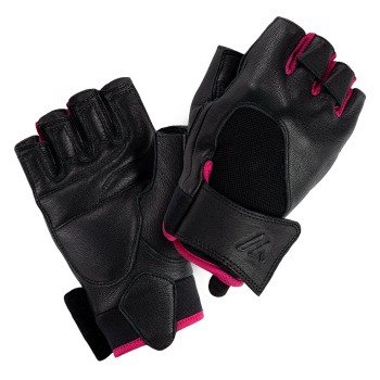 Фото Перчатки спортивные LADY MITRA (LADY MITRA-BLACK/FUCHSIA), Цвет - черный, розовый, Перчатки