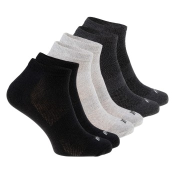 Фото Шкарпетки  TALSO 3 PACK (TALSO 3 PACK-BLK/GREY/LT GREY), Колір - чорний, сірий, Шкарпетки