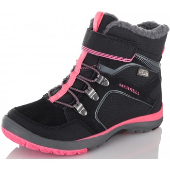 Фото Ботинки высокие M-MOAB FST POLAR MID A/C WTRPF (MK159178), Цвет - черный, розовый, Городские ботинки