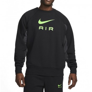 Фото Свитшот M NSW NIKE AIR FT CREW (DQ4205-011), Цвет - черный, Толстовки