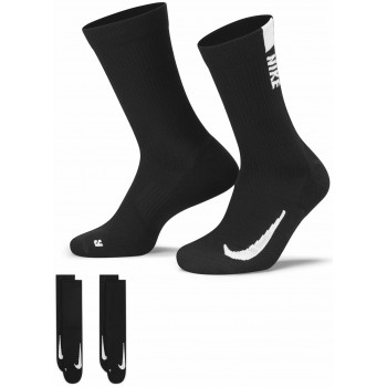 Фото Шкарпетки спортивні U NK MLTPLIER CRW 2PR - 144 (SX7557-010), Колір - чорний, білий, Шкарпетки