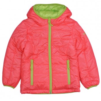 Фото Куртка стеганная MICKY REV HOOD JACKET SMU (100174), Цвет - розовый, зеленый, Городские