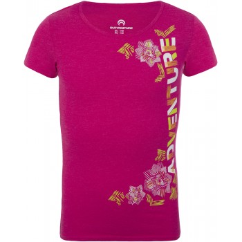 Фото Футболка Girl's T-shirt (100228-82), Цвет - малиновый, Футболки
