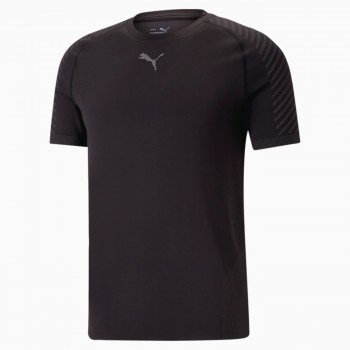 Фото Футболка спортивная TRAIN FORMKNIT SEAMLESS TEE (523506-01), Цвет - черный, Спортивные футболки