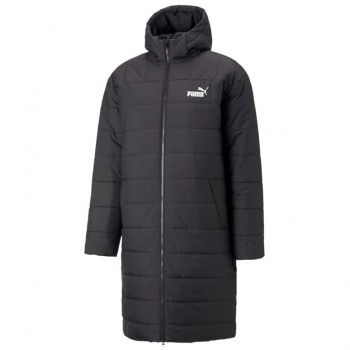 Фото Полупальто ESS+ Hooded Padded Coat (671712-01), Цвет - черный, Городские куртки