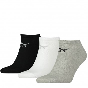 Фото Шкарпетки спортивні Puma Sneaker-V 3P (887497-04), Колір - сірий, чорний, білий, Шкарпетки