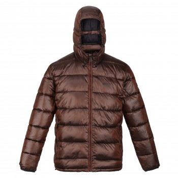 Фото Пуховик синтетический Toploft (RMN178-7K2), Цвет - коричневый, Городские куртки