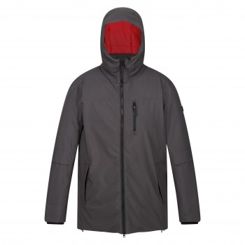 Фото Куртка утепленная Yewbank II (RMP341-GPN), Цвет - серый, красный, Городские куртки