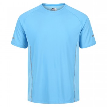 Фото Спортивная футболка Highton Pro Tee (RMT252-59V), Цвет - голубой, Спортивные футболки