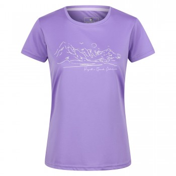 Фото Спортивная футболка Womens Fingal VI (RWT253-ZUG), Цвет - фиолетовый, Спортивные футболки