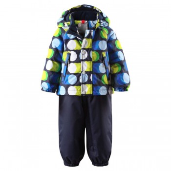 Фото Комплект (куртка, штаны на подтяжках) детский 513075 (513075-6651), Цвет - синий, Комплекты