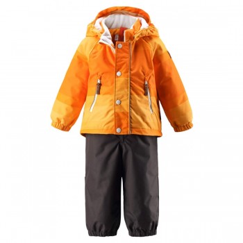 Фото Комплект (куртка, штаны на подтяжках) детский 513076 (513076-2713), Цвет - оранжевый, Комплекты