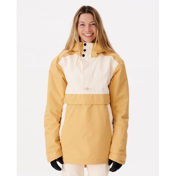 Фото Куртка для сноуборда RIDER ANORAK JACKET (002WOU-12), Цвет - жёлтый, светло-розовый, Горнолыжные