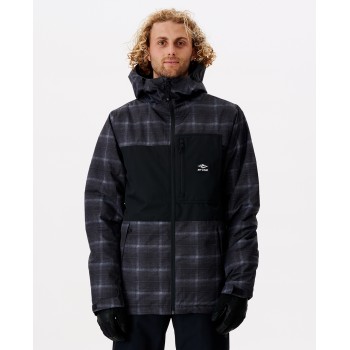 Фото Куртка для сноуборда NOTCH UP JACKET (005MOU-90), Цвет - чёрный, серый, Горнолыжные куртки
