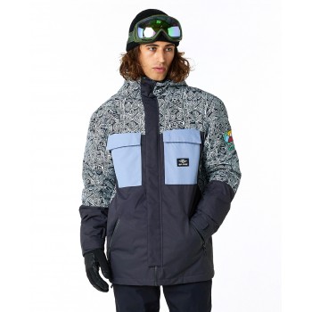 Фото Куртка для сноуборда PINNACLE 10K/10K JACKET (00EMOU-3021), Цвет - синий, голубой, Горнолыжные куртки