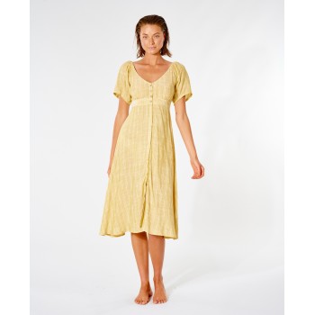 Фото Платье SUMMER BREEZE MID DRESS (GDRMX9-146), Цвет - желтый, Платья