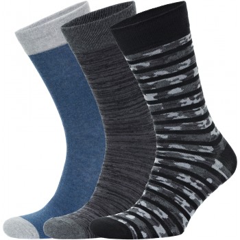 Фото Шкарпетки чоловічі S111097 Skechers (S111097-041), Колір - сірий, чорний, Шкарпетки