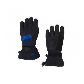 Фото Перчатки горнолыжные BOY'S OVERWEB (185300-019), Цвет - черный, синий, Горнолыжные перчатки