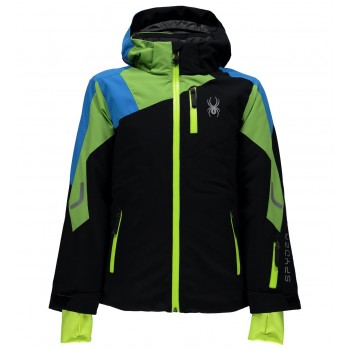 Фото Куртка горнолыжная Boy's Avenger (231007-001), Цвет - черный, зеленый, синий, Горнолыжные сноубордные