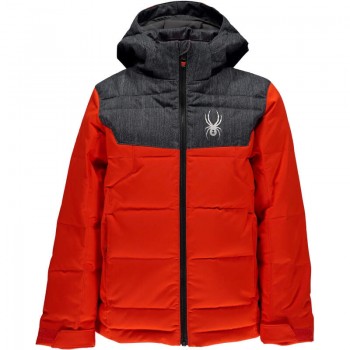 Фото Куртка горнолыжная BOY'S CLUTCH (235018-622), Цвет - красный, серый, Горнолыжные сноубордные