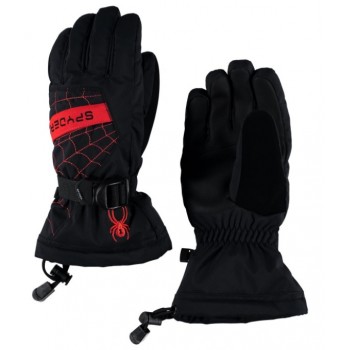 Фото Перчатки горнолыжные Boy's Overweb (726102-001), Цвет - черный, красный, Горнолыжные перчатки
