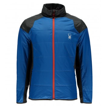 Фото Куртка стеганная Glissade Full Zip (783110-434), Цвет - синий, серый, серый, Стеганные куртки