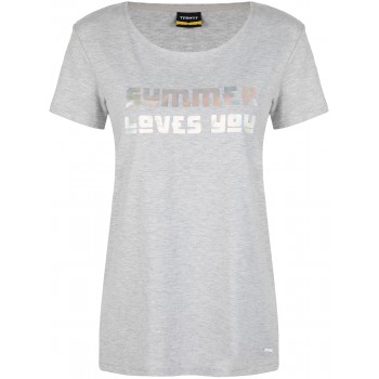 Фото Футболка Women's T-shirt (103756-1A), Цвет - светло-серый, Футболки