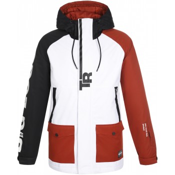 Фото Куртка горнолыжная Male Ski jacket (106466-WH), Цвет - белый, красный, Горнолыжные куртки